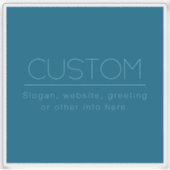 moderne tekst | Ocean & Robin Ei Blauw Sticker (Voorkant)