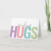 Moderne Tekst Stuur Knuffels Denk Aan Jou Kaart (Voorkant)