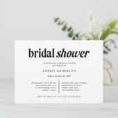 Moderne tekst | Zwart-wit Vrijgezellenfeest Kaart (Staand voorkant)