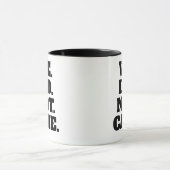Moderne tekstverklaring | Typografie Witte Tekst Mok (Midden)