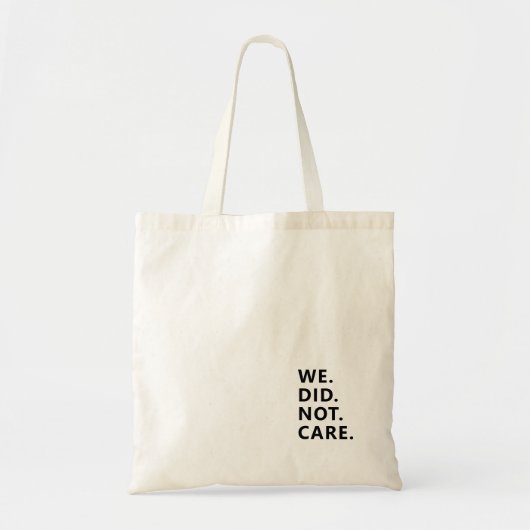Moderne tekstverklaring | Typografie Witte Tekst Tote Bag (Voorkant)