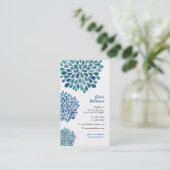 Moderne template voor Floral zakelijke kaart voor Visitekaartje (Staand voorkant)