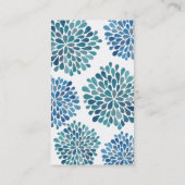 Moderne template voor Floral zakelijke kaart voor Visitekaartje (Achterkant)