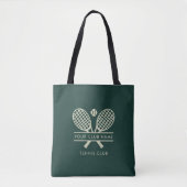 Moderne Tennis Club Naam Team Spelers Custom Swag Tote Bag (Voorkant)