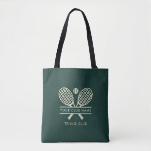 Moderne Tennis Club Naam Team Spelers Custom Swag Tote Bag