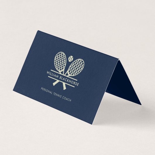 Moderne Tennis Coach Profiniveau Kaart (Voorkant)
