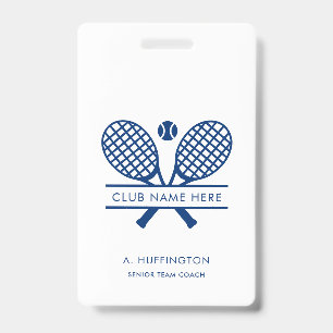 Moderne Tennis Country Club Naam Medewerker Badge