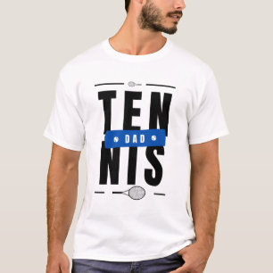 Moderne Tennis Dad Typografie Tekst Vaders Dag Coo T-shirt