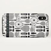Moderne Tennis Equipment & Accessoires Pattern Hoe Case-Mate iPhone Case (Achterkant (horizontaal))