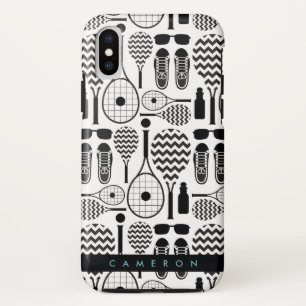 Moderne Tennis Equipment & Accessoires Pattern Hoe Case-Mate iPhone Case