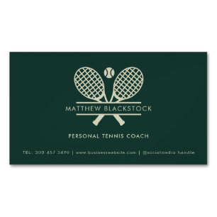 Moderne Tennis Professionele Coach Aangepast Magnetisch Visitekaartje