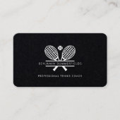 Moderne Tenniscoach Minimalist Visitekaartje (Voorkant)