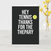 Moderne Tenniskaarten Voor Speler Team Meisje Haar Kaart (Gele Bloem)