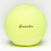 Moderne tennisspeler gepersonaliseerd tennisballen (Voorkant)