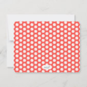 Moderne Tennisster Roze en Witte Dankjewellkaart Bedankkaart (Achterkant)