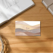 Moderne Terracotta Abstracte  Sjabloon Visitekaartje