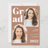 Moderne terracotta arch. 3 foto's afstuderen kaart (Voorkant)