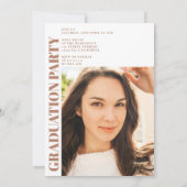 Moderne terracotta arch. 3 foto's afstuderen kaart (Achterkant)