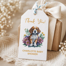 Moderne Terracotta Baby Shower met Hondje