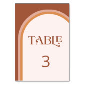 Moderne terracotta boog typografie kaart (Achterkant)