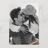 Moderne terracotta Casual bruiloft details Informatiekaartje (Achterkant)