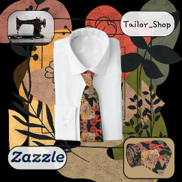 Moderne terracotta donkere stijl stropdas