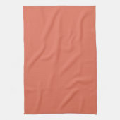 Moderne Terracotta Effen Kleur Theedoek (Verticaal)