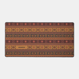Moderne Terracotta Etnische Tribal Sierpatroon Bureaumat