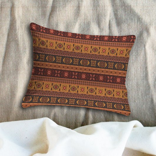 Moderne Terracotta Etnische Tribal Sierpatroon Kussensloop