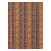 Moderne Terracotta Etnische Tribal Sierpatroon Tafelkleed (Voorkant)