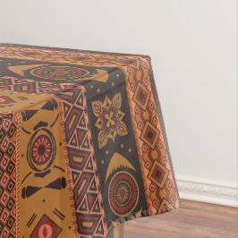 Moderne Terracotta Etnische Tribal Sierpatroon Tafelkleed