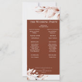 Moderne terracotta geschetst gebladerte (Achterkant)