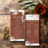 Moderne terracotta geschetst gebladerte