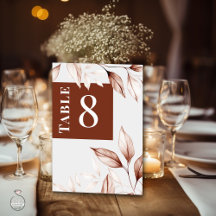 Moderne terracotta geschetst gebladerte