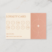 Moderne Terracotta Gradiënt Make-up Artiest Market Klantenkaartje (Achterkant)