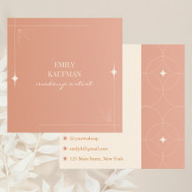 Moderne terracotta gradiënt trendy make-up artiest