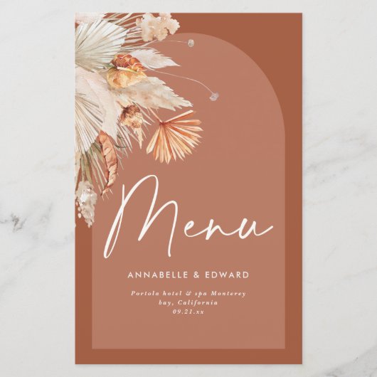 Moderne terracotta pampas (Voorkant)