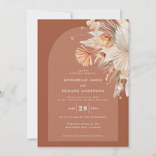 Moderne terracotta pampas (Voorkant)