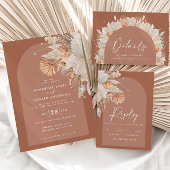 Moderne terracotta pampas