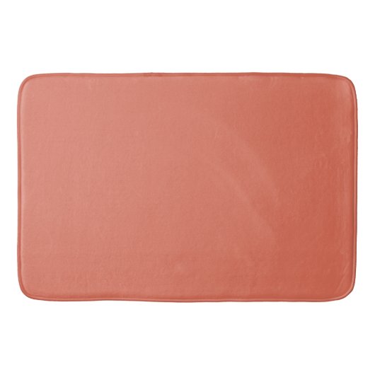 Moderne Terracotta Plain Solid kleur Badmat (Voorkant)