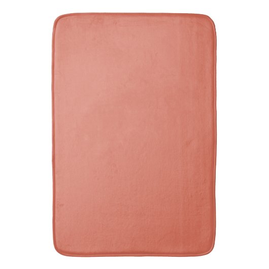 Moderne Terracotta Plain Solid kleur Badmat (Voorkant Verticaal)