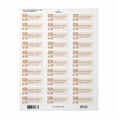 Moderne Terracotta Regenboog Terugkeer Etiket (Full Sheet)