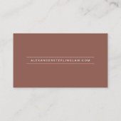 Moderne Terracotta Roze Goud QR Code Professioneel Visitekaartje (Achterkant)