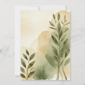 Moderne Terracotta & Salie Koppel Bruiloft Uitnodi Kaart (Achterkant)