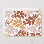 Moderne terracotta Save the Date Botanical Kaart (Achterkant)