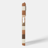 Moderne Terracotta & Taupe Geometrische Hoes voor  (Achterkant / Rechts)