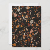 Moderne Terracotta Terrazzo Friendsgiving Kaart (Achterkant)