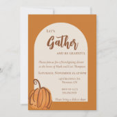 Moderne Terracotta Waterverf Pompoen Vriendendagda Kaart (Voorkant)