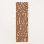 Moderne Terracotta Wave Gepersonaliseerde Yoga Mat (Voorkant)