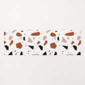 Moderne Terrazzo geometrische esthetische Boho Yog Yogamat (Voorkant (horizontaal))